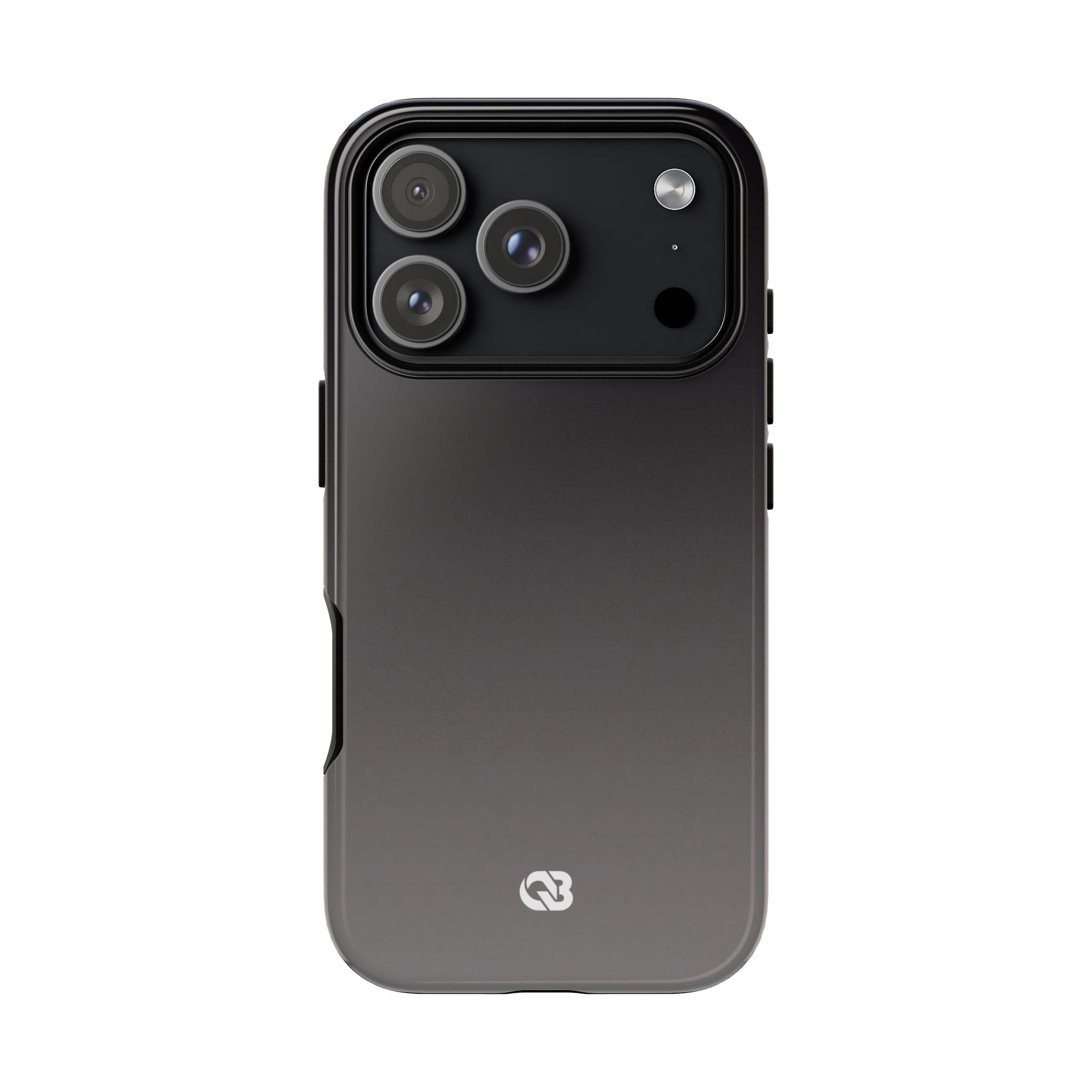 Grey Tough Phone Case for iPhone - Obsidian Ash Fade