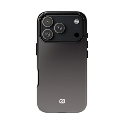 Grey Tough Phone Case for iPhone - Obsidian Ash Fade