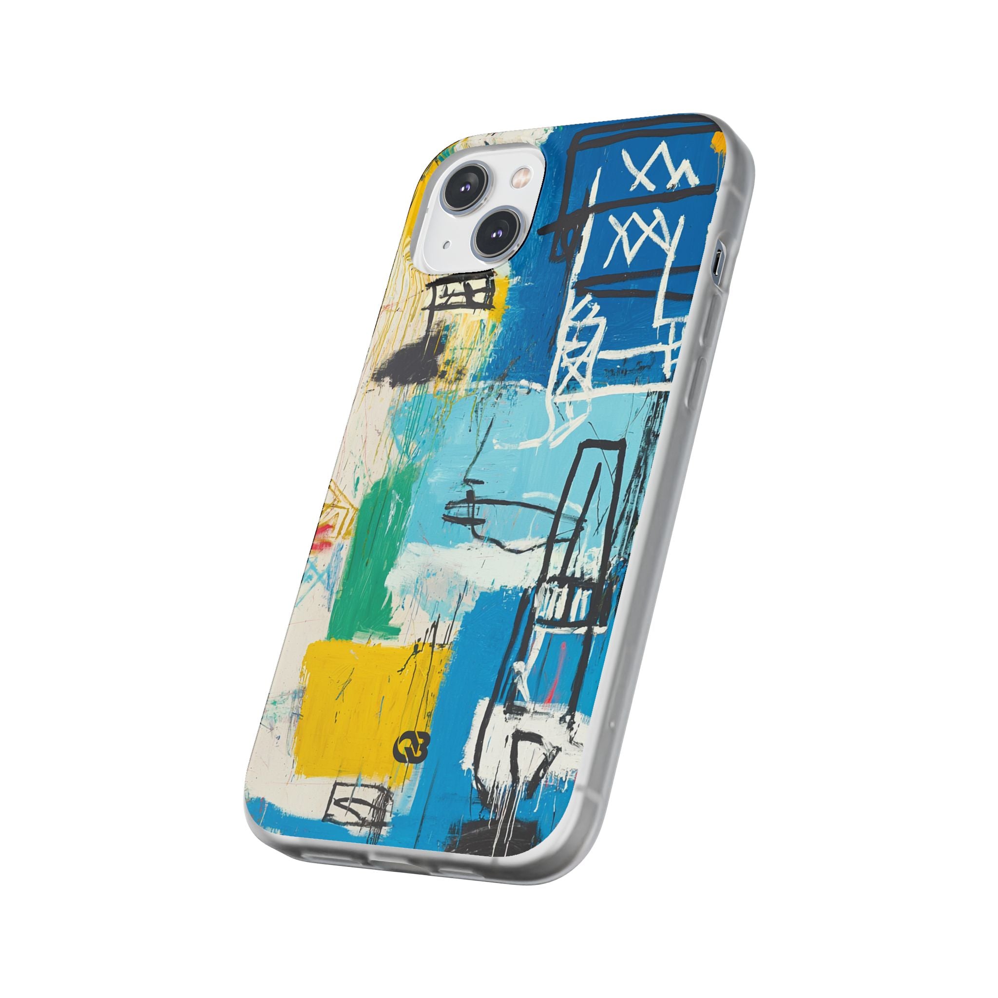 Azure Urban Scribble · Soft Phone Case for iPhone