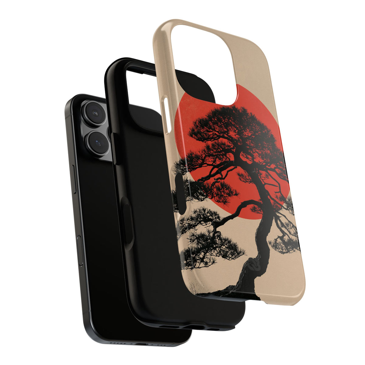 Crimson Pine Solitude · Tough Phone Case for iPhone · Beige