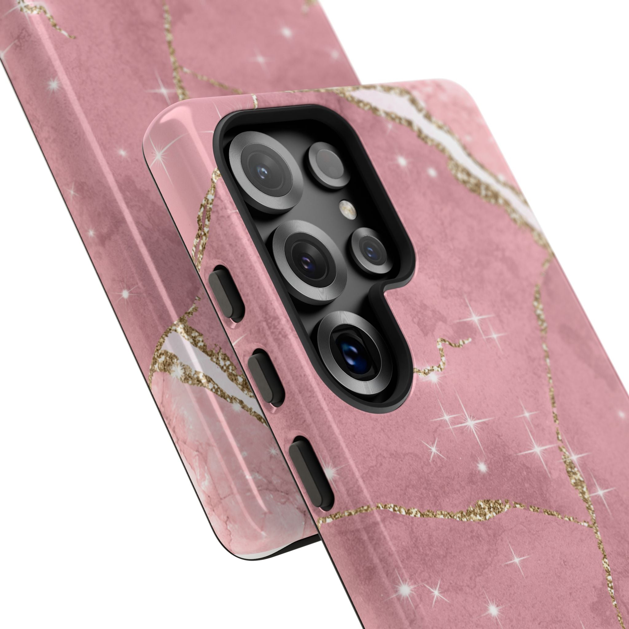 Rose Sparkle Marble · Tough Phone Case for Samsung