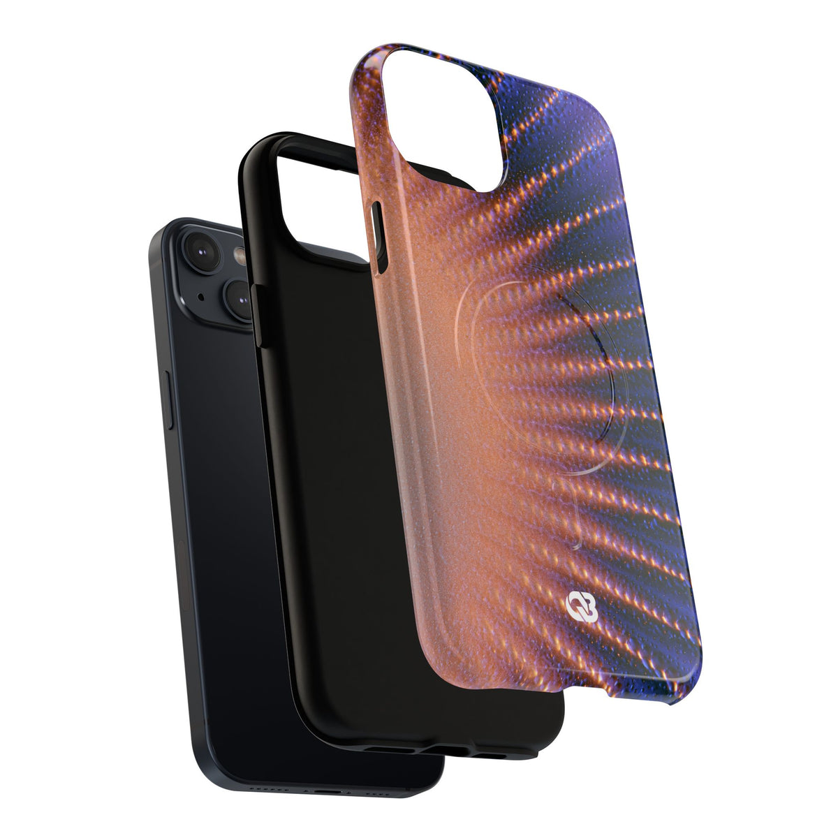 Luminous Aura Burst · Tough 2.0 Magnetic Phone Case for iPhone · Blue