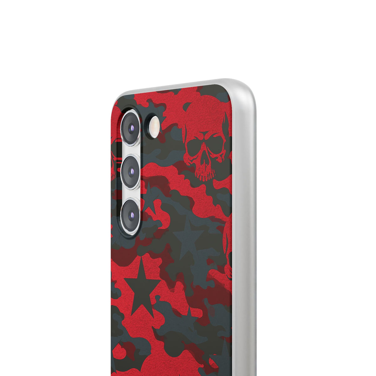 Crimson Skull Camo · Lite Phone Case for Samsung · Red