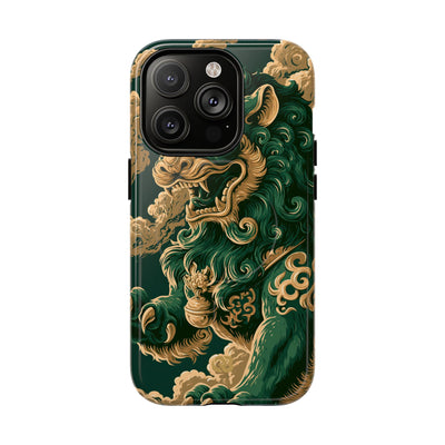 Imperial Guardian Lion · Tough 2.0 Magnetic Phone Case for iPhone · Green
