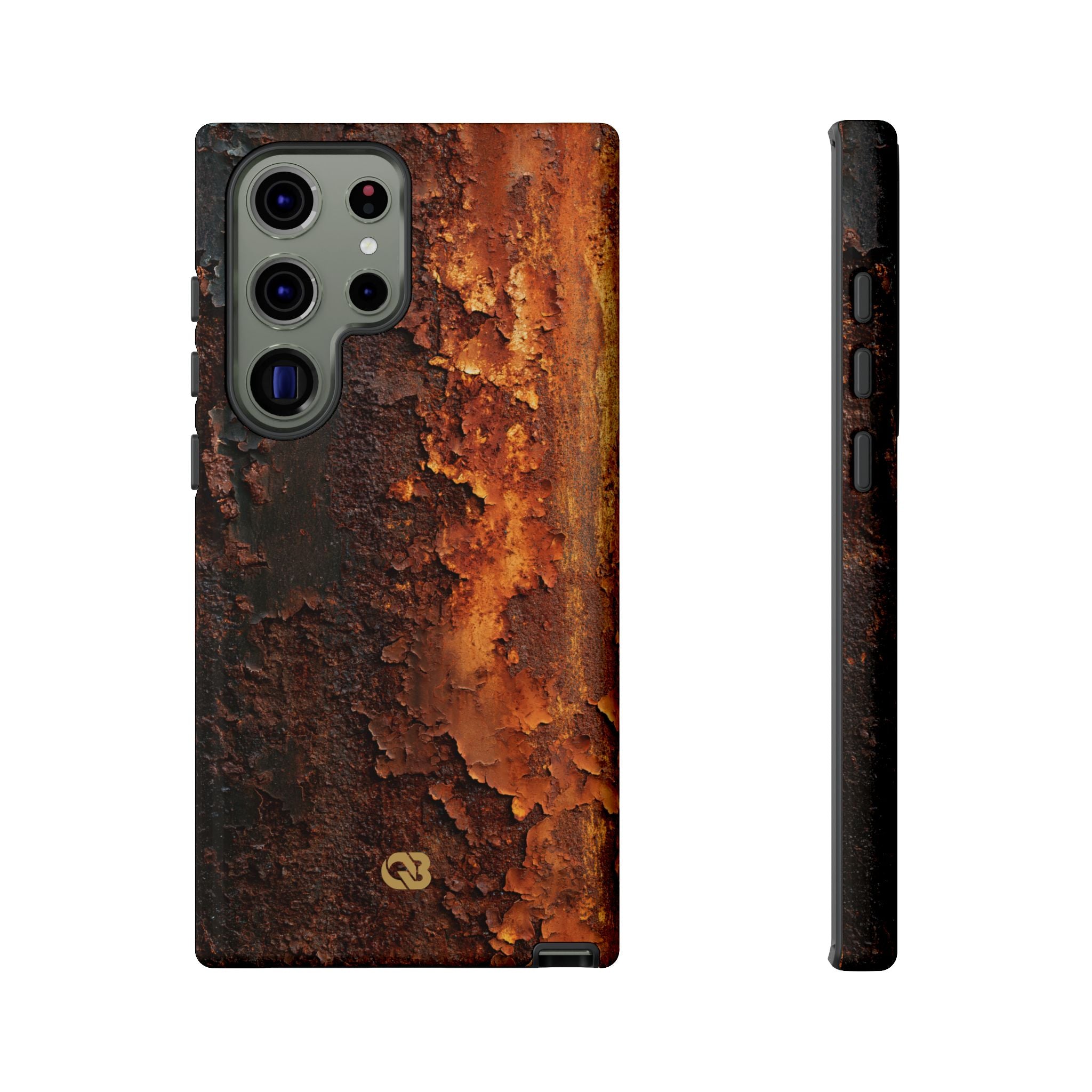 Orange Tough Phone Case for Samsung - Oxidized Iron Crust