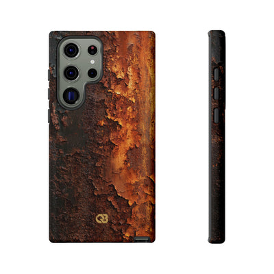 Orange Tough Phone Case for Samsung - Oxidized Iron Crust
