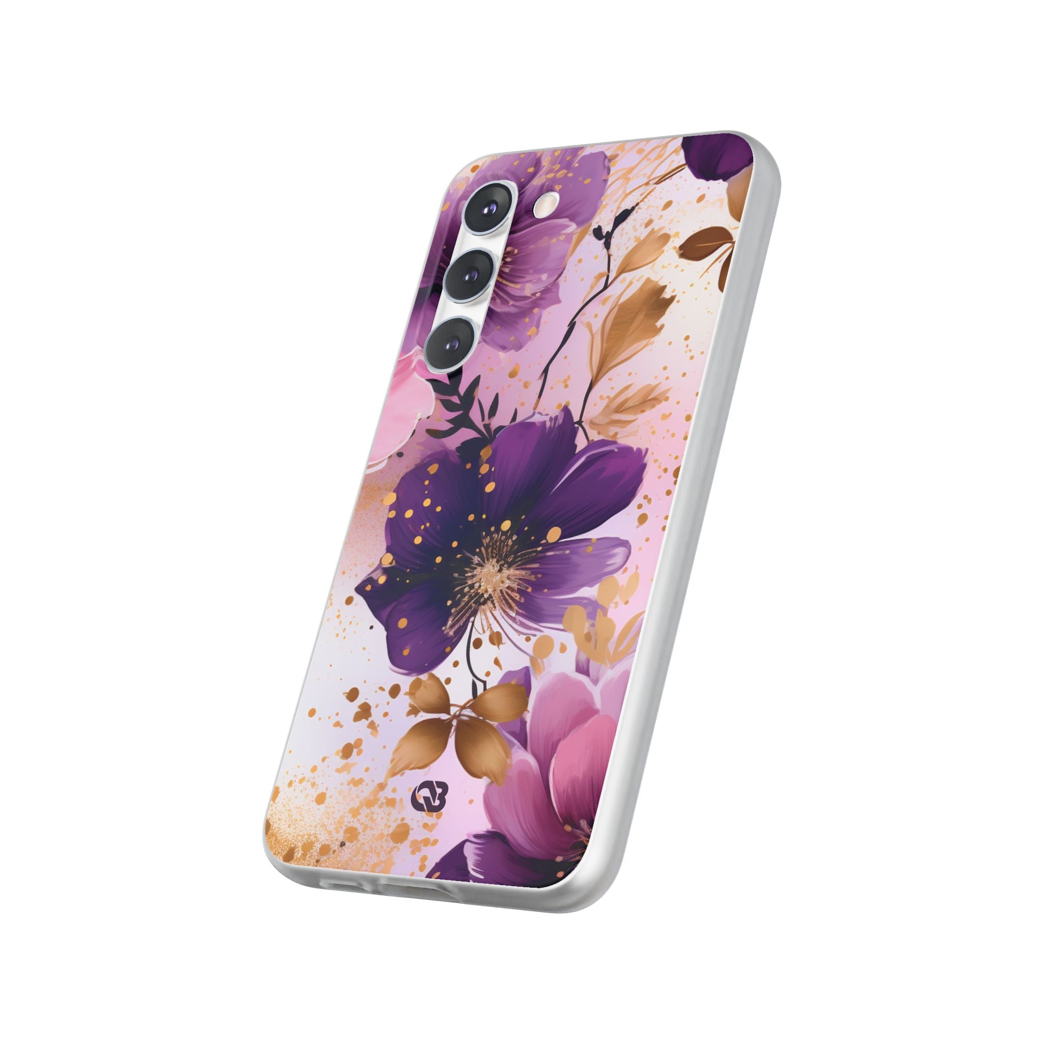 Gilded Violet Bloom · Soft Phone Case for Samsung