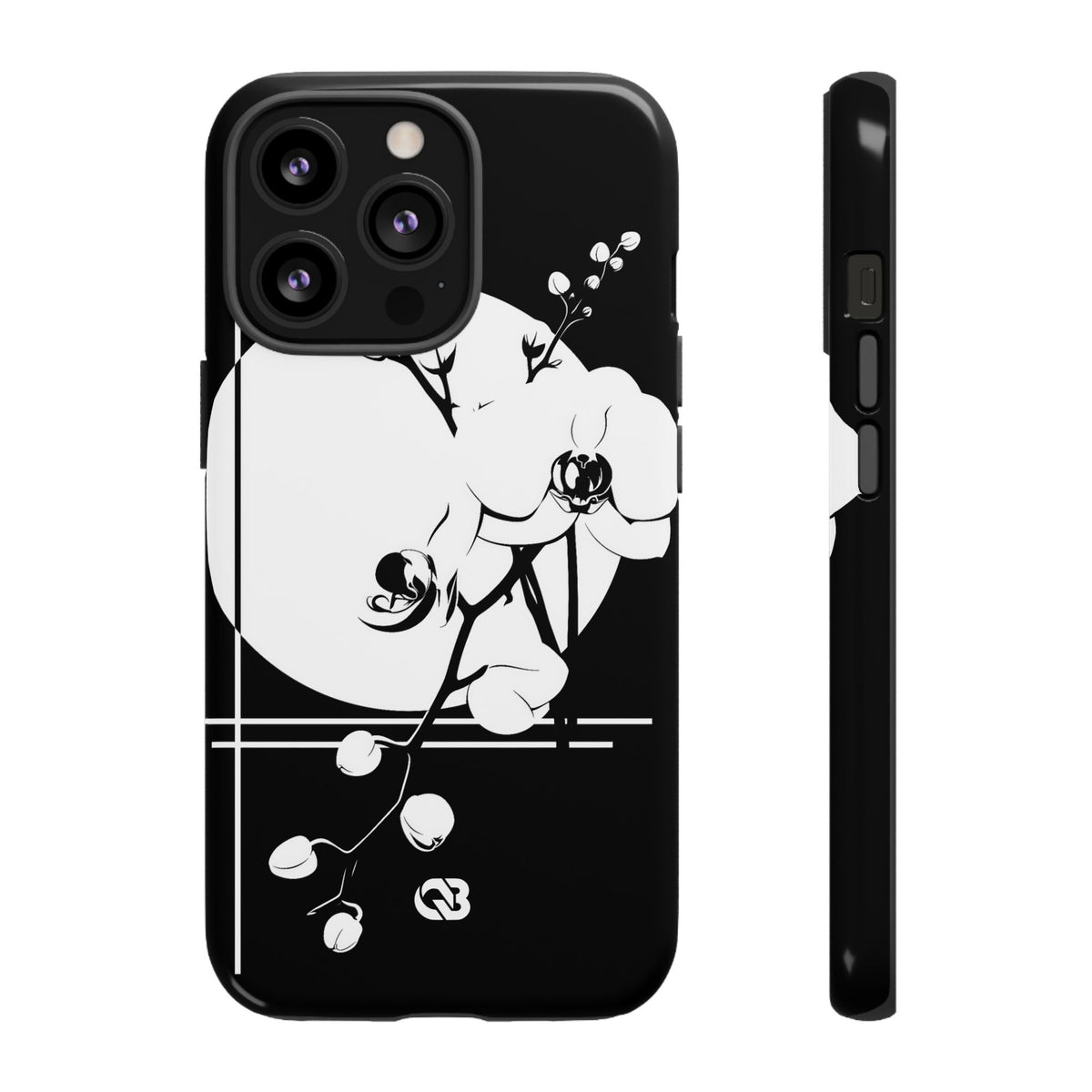 Nocturne Orchid Bloom · Tough Phone Case for iPhone · Black