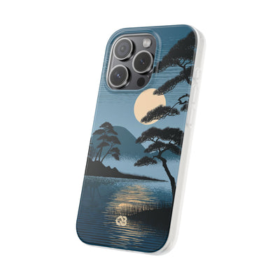 Blue Lite Phone Case for iPhone - Midnight Kyoto Pine