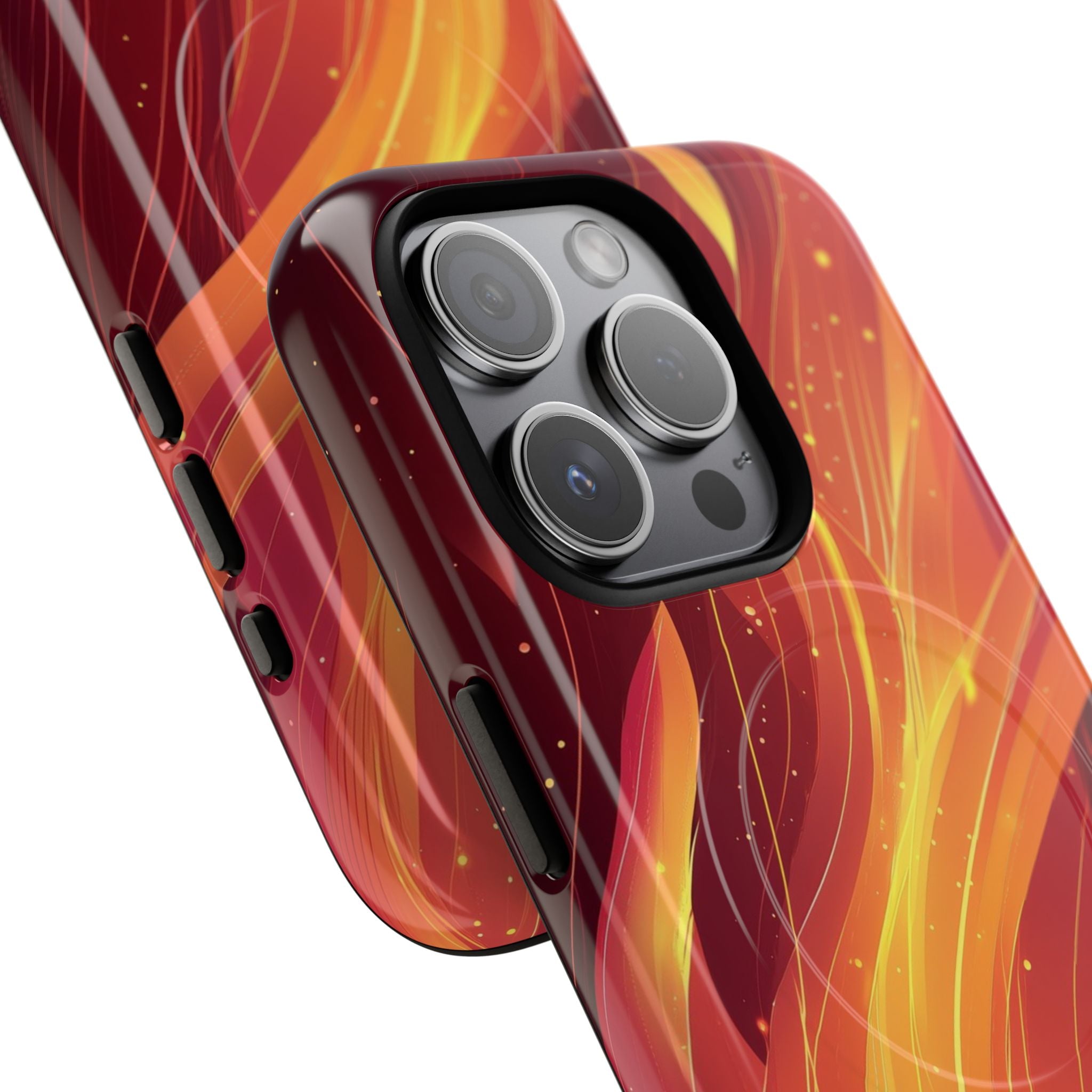Flaming Flow iPhone 15 Pro Case - Tough+