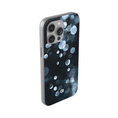 Black Lite Phone Case for iPhone - Silver Orbit Glow