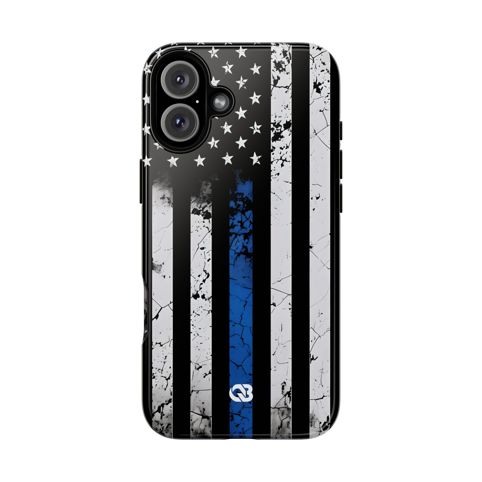 Gritty Cobalt Flag · Tough Phone Case for iPhone