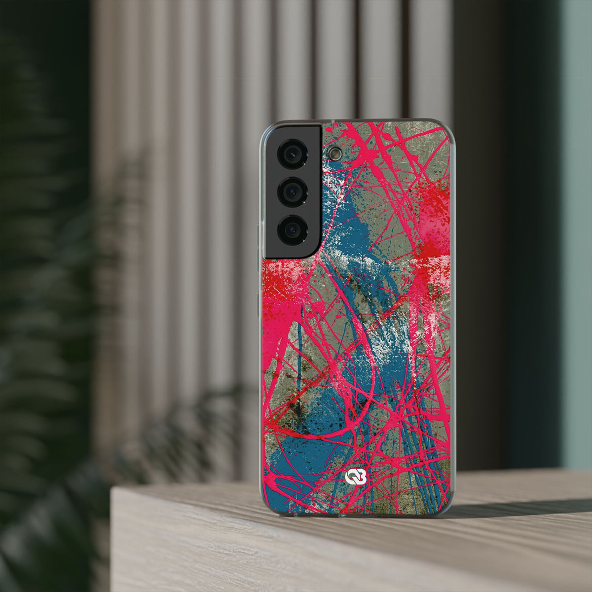Neon Static Drip · Lite Phone Case for Samsung · Pink