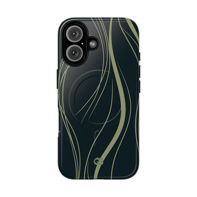 Green Tough 2.0 Magsafe Phone Case for iPhone - Obsidian Sage Flow