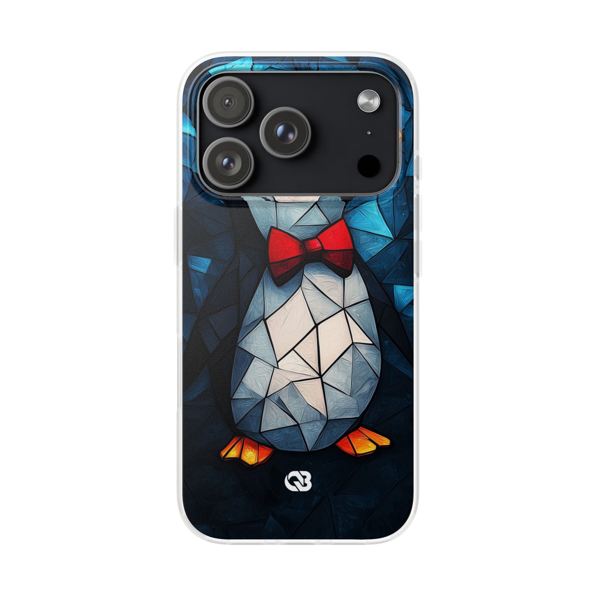 Mosaic Bowtie Penguin · Soft Phone Case for iPhone
