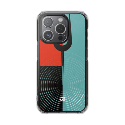 Teal Impact MagSafe Phone Case for iPhone - Sonic Static Split