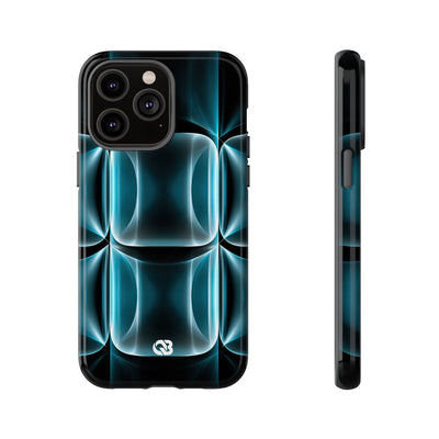 Cyan Core Matrix · Tough Phone Case for iPhone · Blue