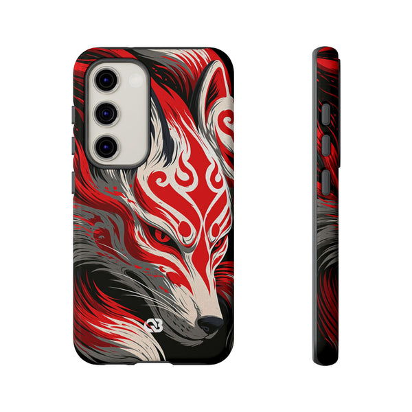 Crimson Kitsune Spirit · Tough Phone Case for Samsung · Red