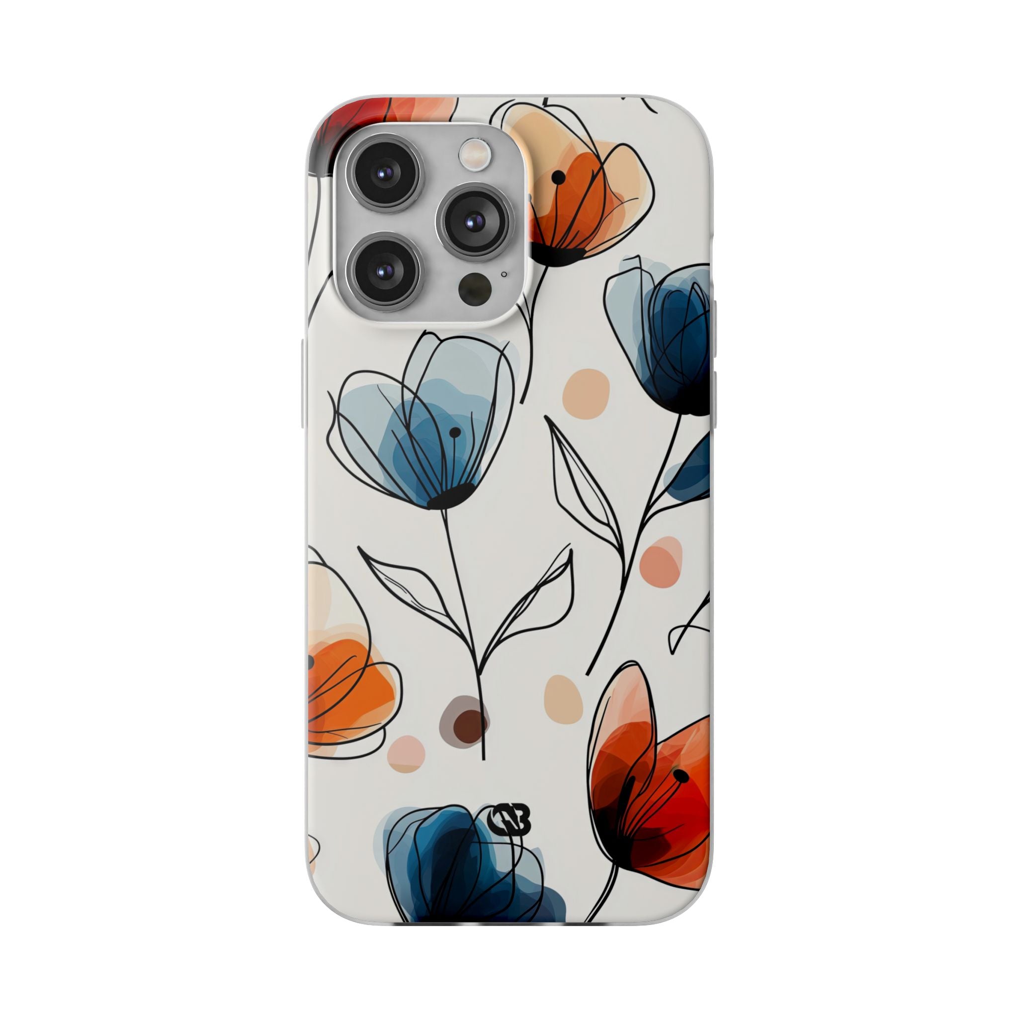 Ink Watercolor Tulips · Soft Handyhülle für iPhone