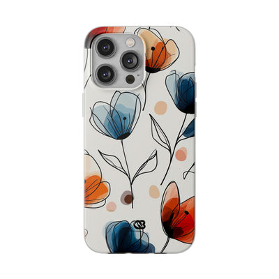 Ink Watercolor Tulips · Soft Handyhülle für iPhone