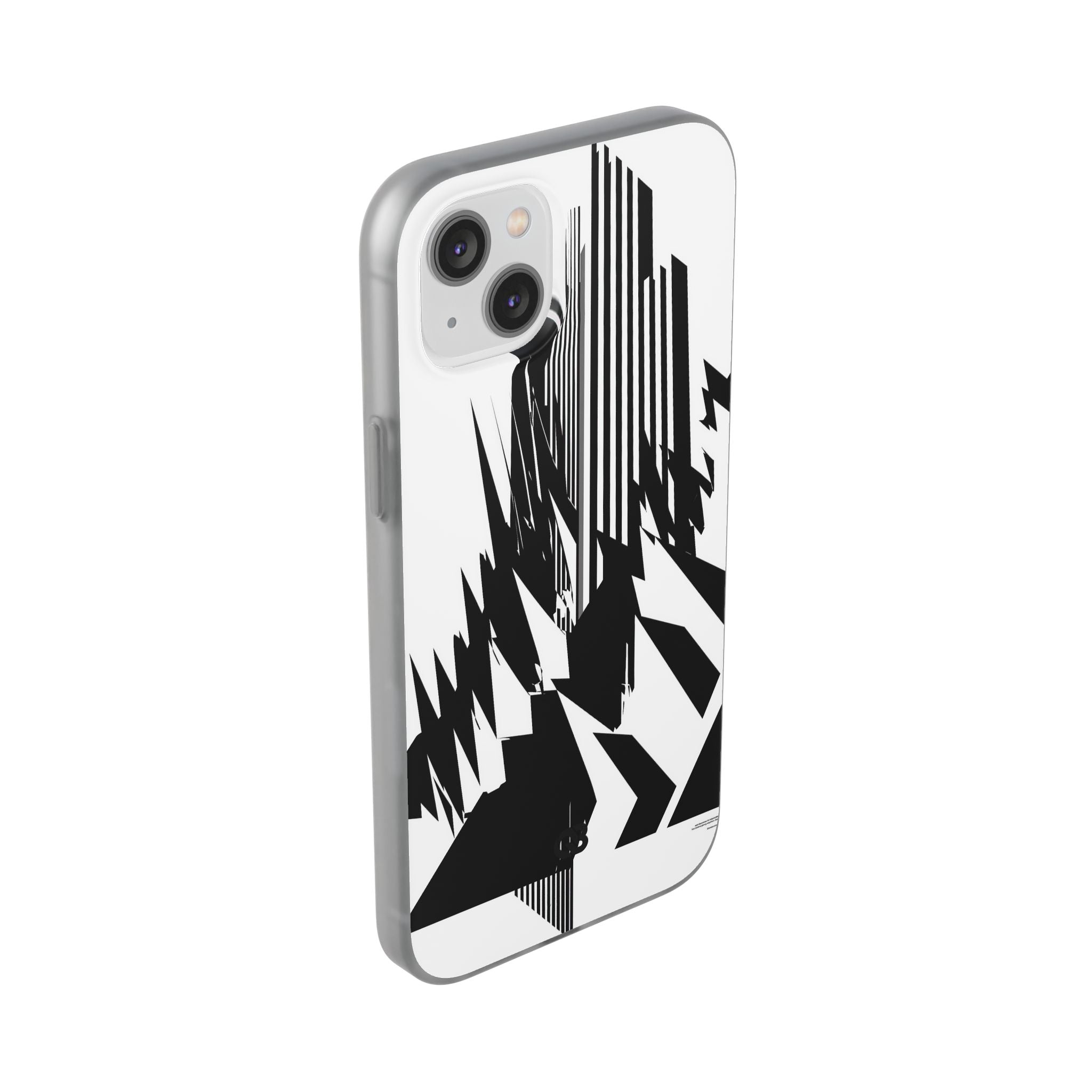 White Lite Phone Case for iPhone - Shattered Vector Spire