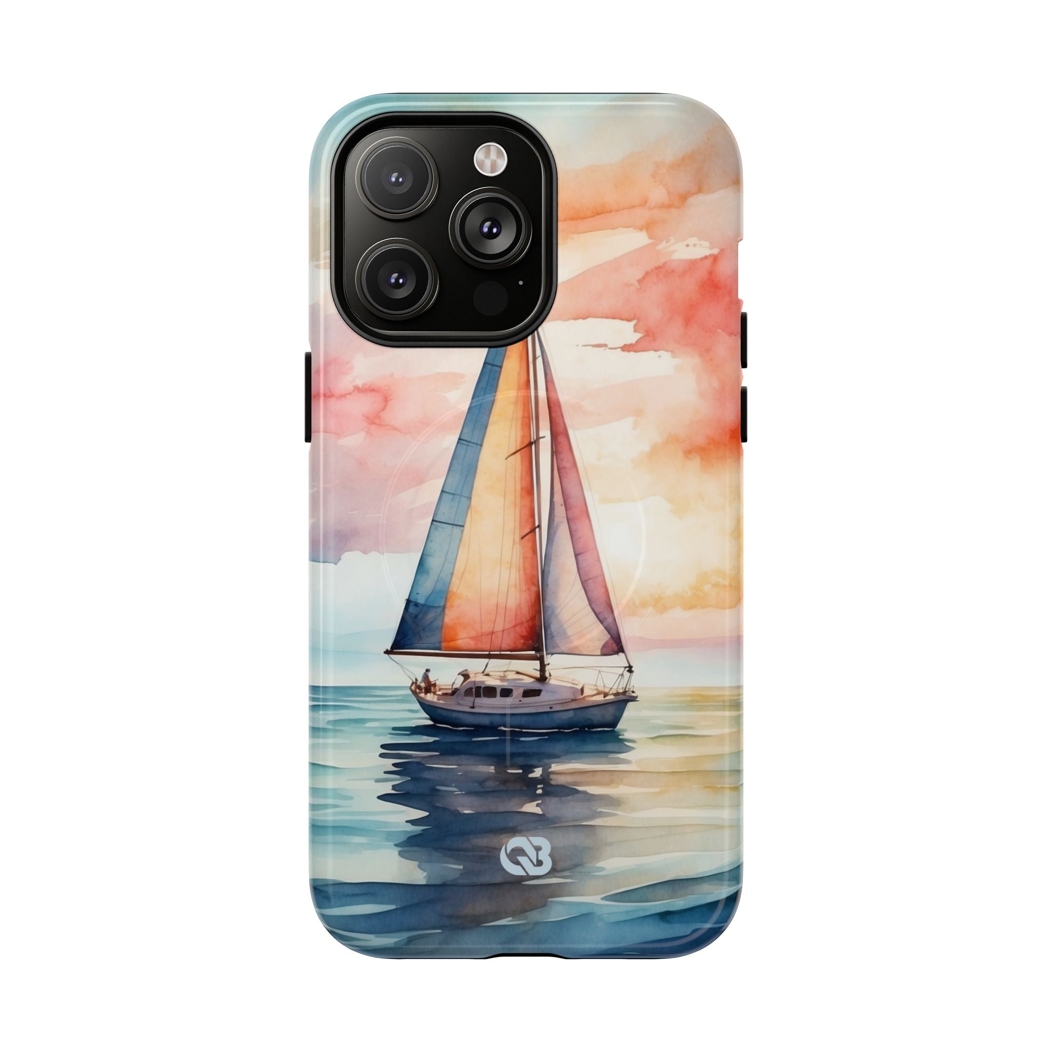 Crimson Horizon Sail · Tough+ Phone Case for iPhone · Magsafe