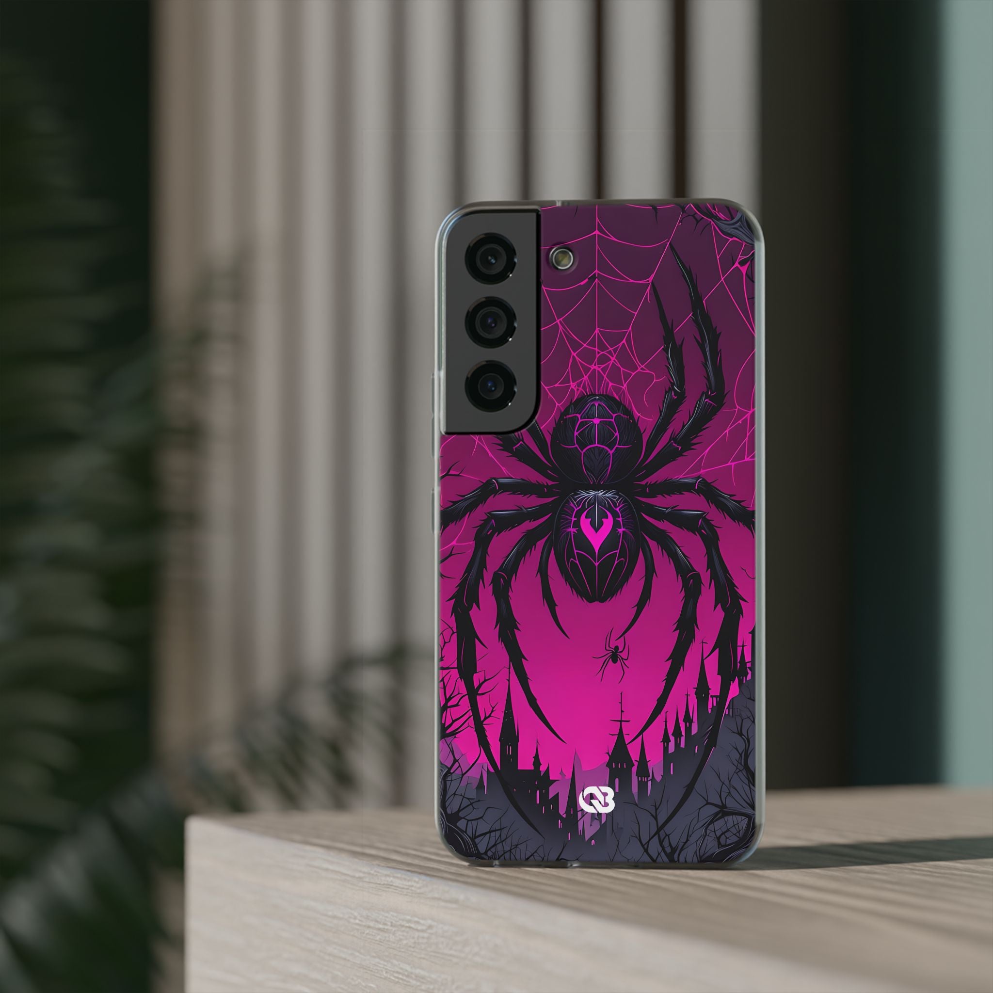 Obsidian Neon Widow · Soft Custodia per Samsung