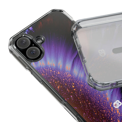 Ethereal Corona · Clear Impact Magnetic Phone Case for iPhone · Purple