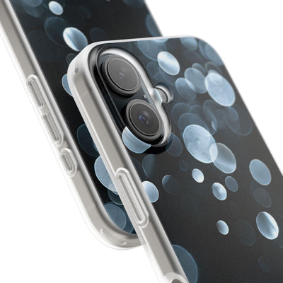 Black Lite Phone Case for iPhone - Silver Orbit Glow