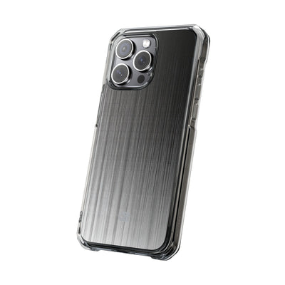 Grey Impact MagSafe Phone Case for iPhone - Static Vertical Dither