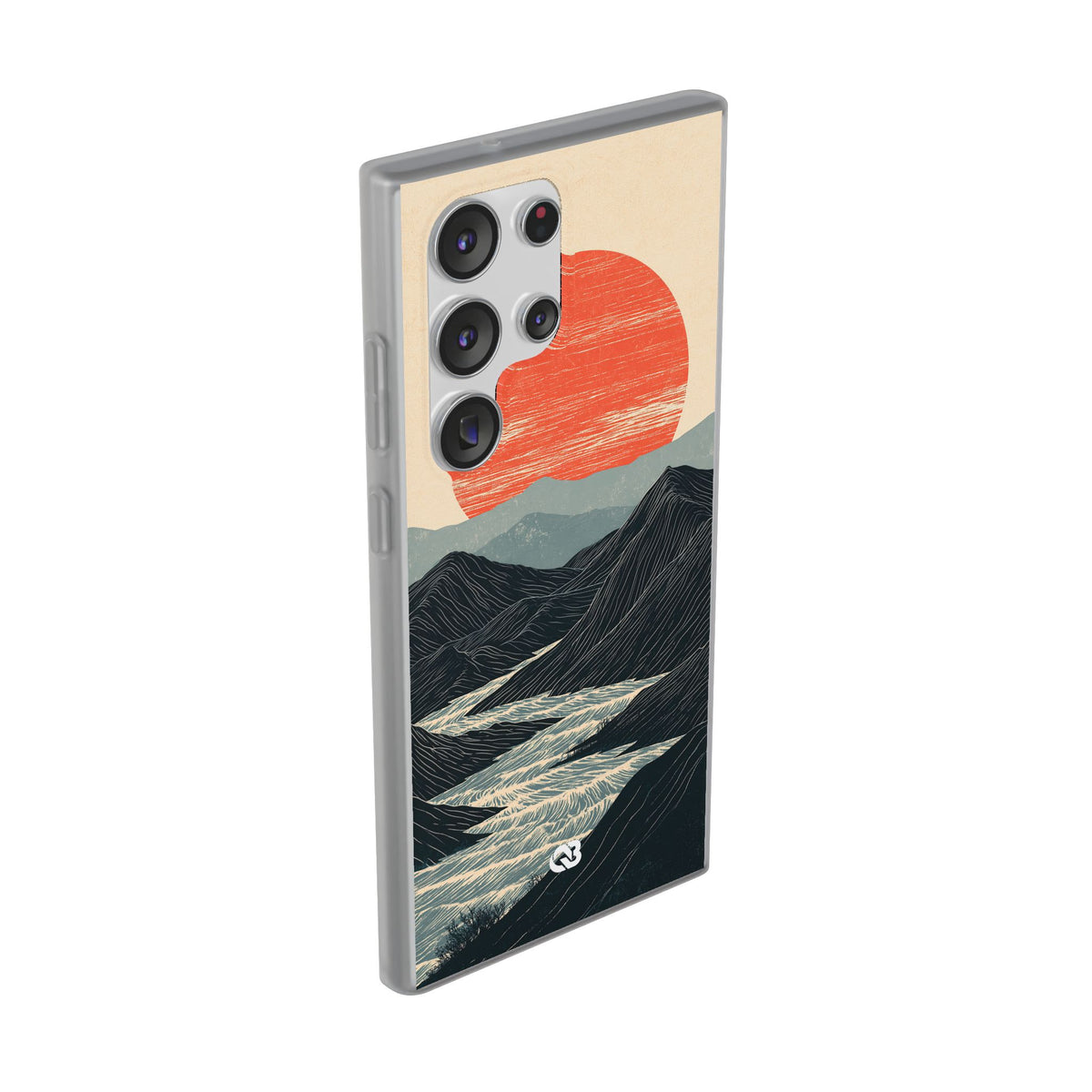 Crimson Ridge Horizon · Lite Phone Case for Samsung · Black