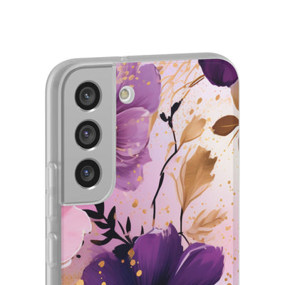 Gilded Violet Bloom · Soft Phone Case for Samsung