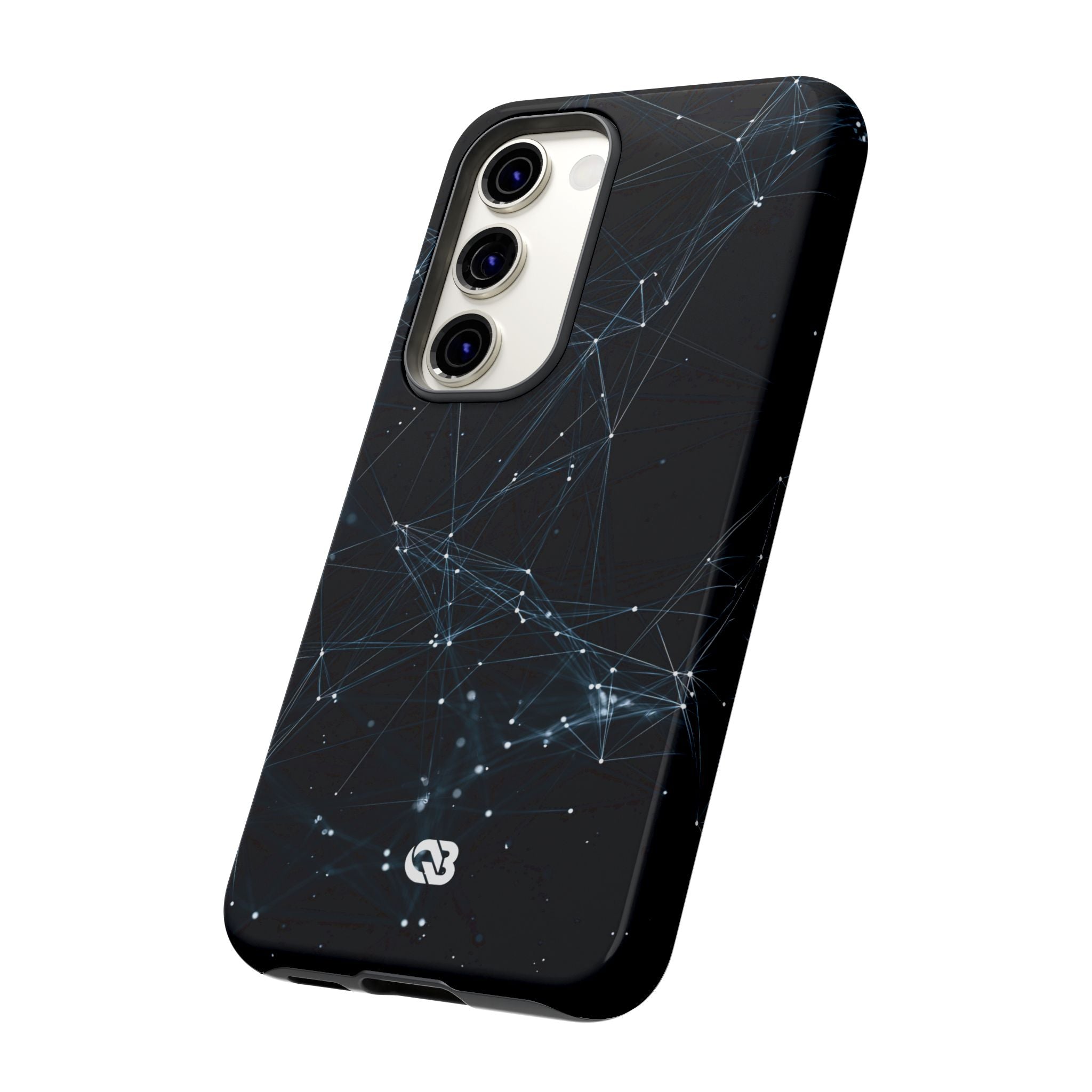 Black Tough Phone Case for Samsung - Arctic Neural Mesh