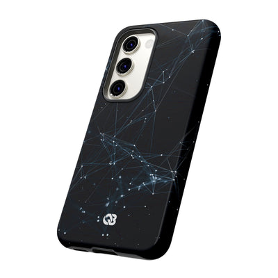 Black Tough Phone Case for Samsung - Arctic Neural Mesh
