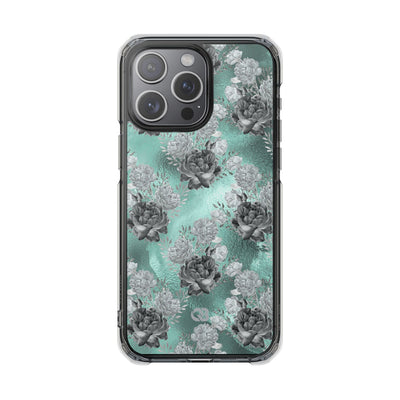 Frost Mint Floral · Impact Phone Case for iPhone · Magsafe