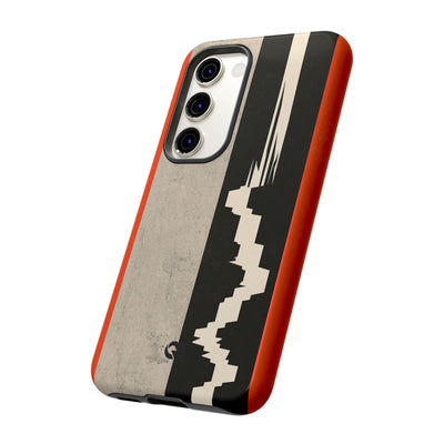 Orange Tough Phone Case for Samsung - Orange Monolith Rift