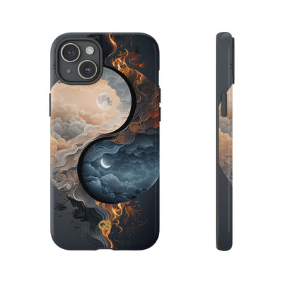 Lunar Fire Balance · Tough Fundas para teléfono para iPhone