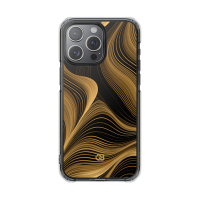 Gold Impact MagSafe Phone Case for iPhone - Molten Copper Strands