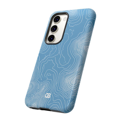 Glacial Basin Topo · Tough Phone Case for Samsung · Blue