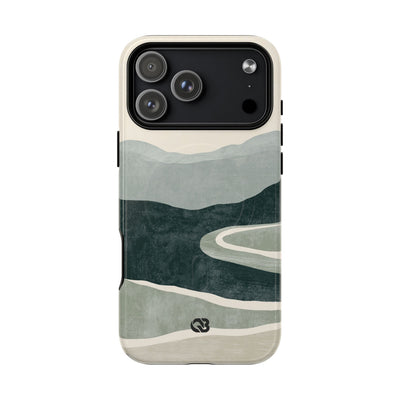 Green Tough 2.0 Magsafe Phone Case for iPhone - Misty Sage Valley