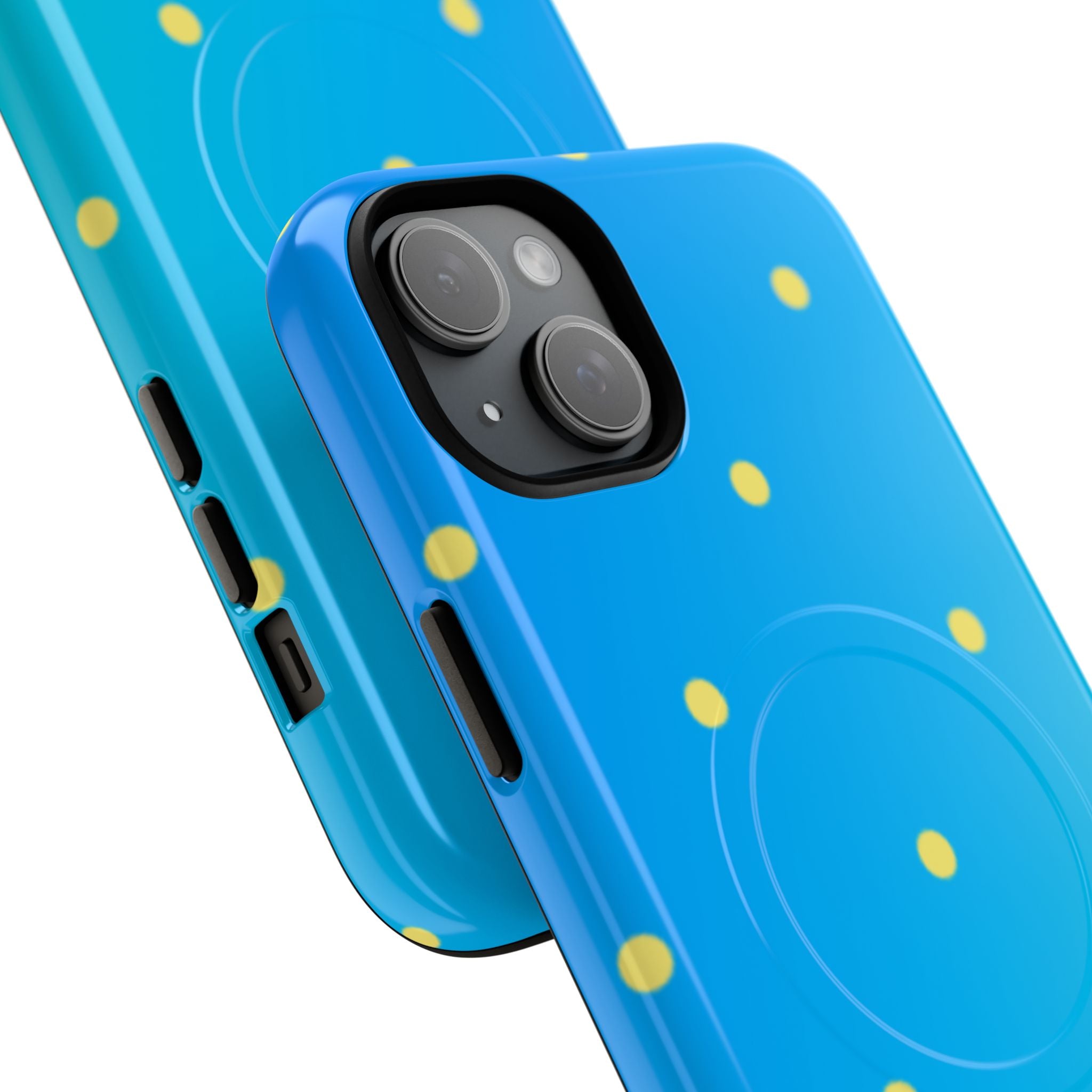 Cyan Sun Dots · Tough+ Phone Case for iPhone · Magsafe