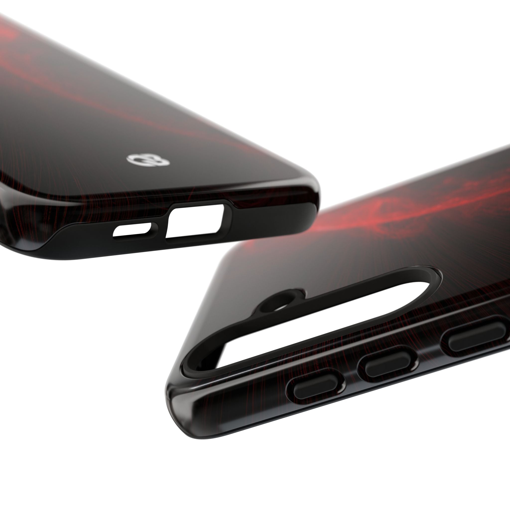 Red Tough Phone Case for Samsung - Solar Crimson Flare