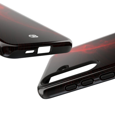 Red Tough Phone Case for Samsung - Solar Crimson Flare