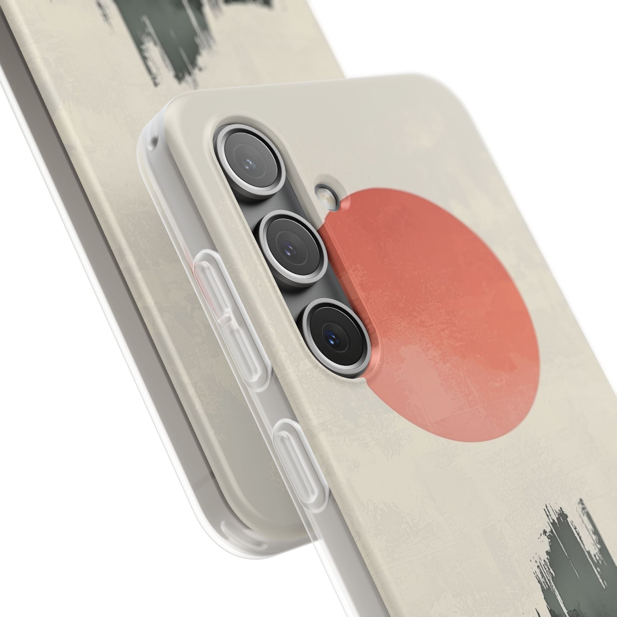 Crimson Sun Strokes · Soft Phone Case for Samsung