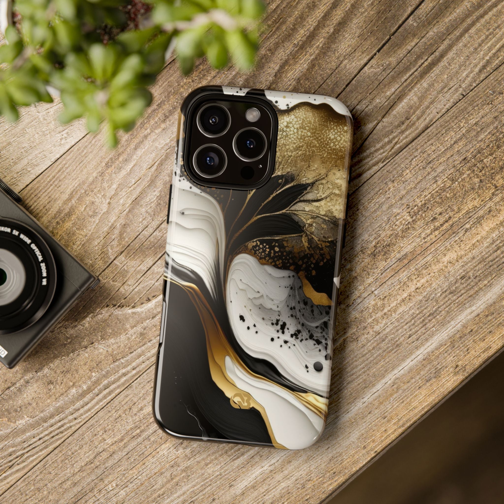 Molten Onyx Gold · Tough Etui na telefon dla iPhone