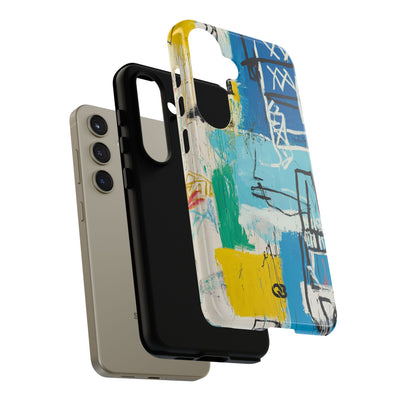 Azure Urban Scribble · Tough Phone Case for Samsung