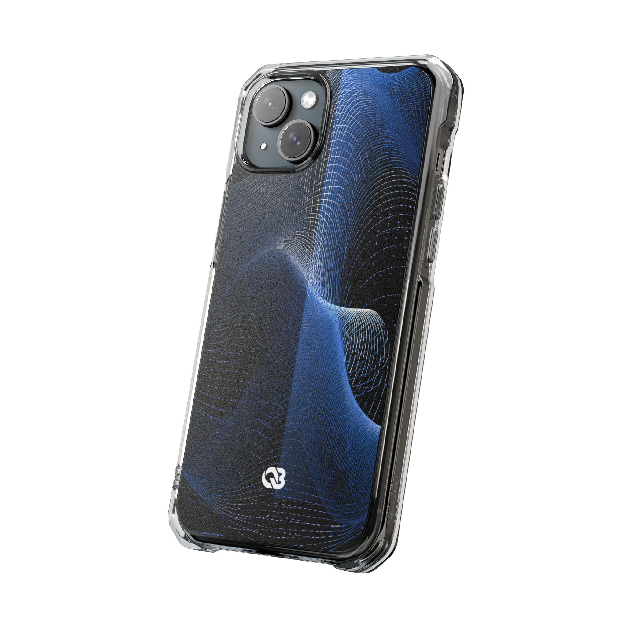 Blue Impact MagSafe Phone Case for iPhone - Electric Blue Flux