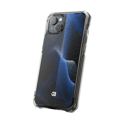 Blue Impact MagSafe Phone Case for iPhone - Electric Blue Flux