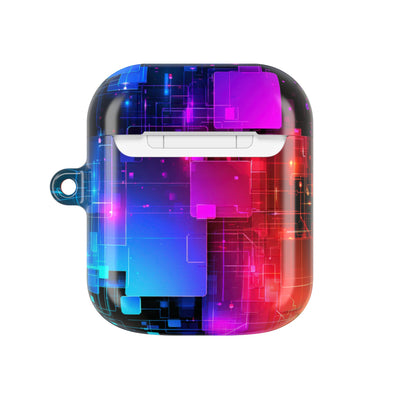Spectral Circuit Grid · Hard Case for AirPods & AirPods Pro · Black