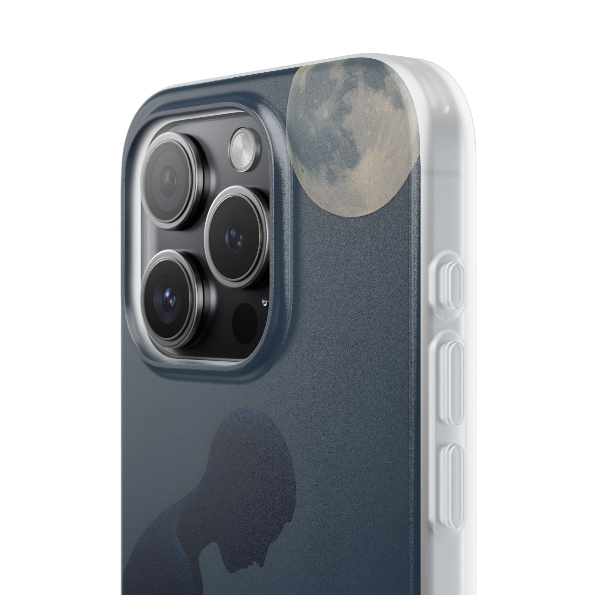 Obsidian Lunar Orb · Soft Phone Case for iPhone